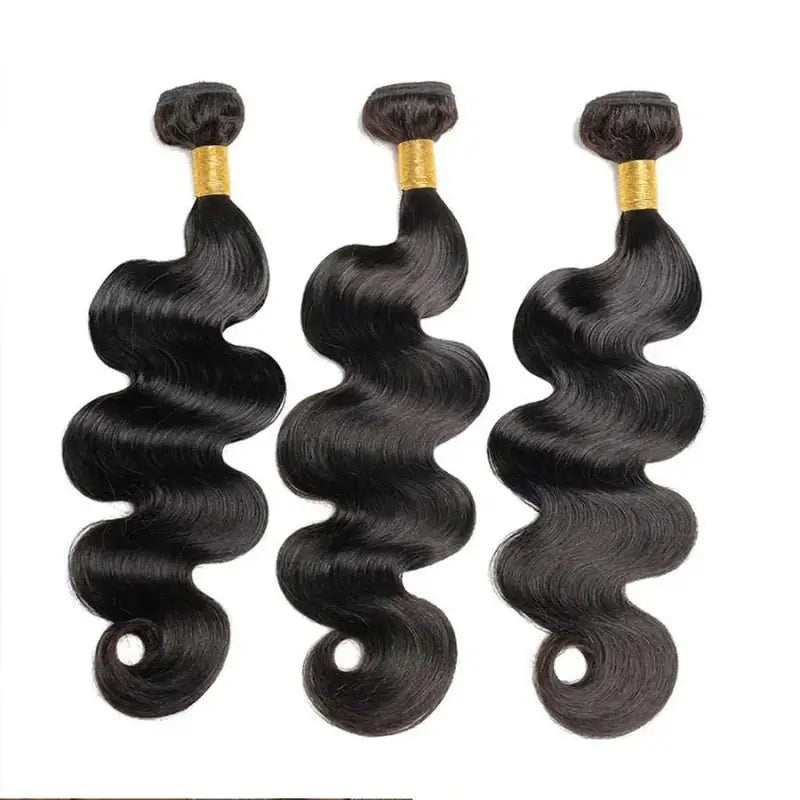 Body Wave Brazilian Hair Weave Bundles 100% Natural Black 3 PCS Bundles - 3FL-1B / 20 20 20 / United States