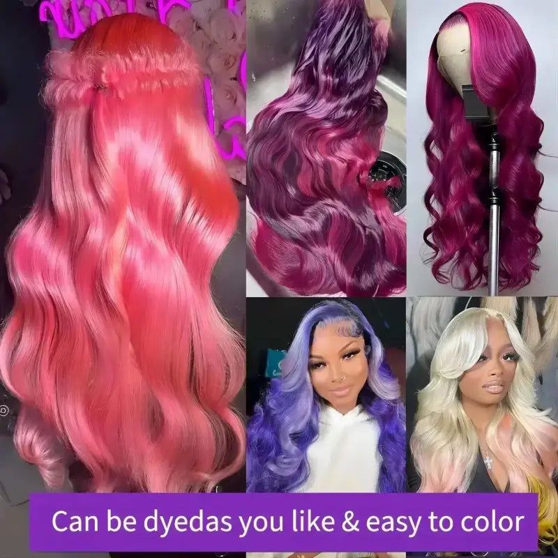 613 Blonde Body Pre Plucked HD Lace 100% Human Hair Wig 13x4 & 13x6 180 200 Density