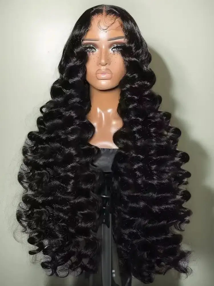 220 Density Loose Wave 13x4 & 13x6 HD Lace Front Human Hair Brazilian Deep Curly Wave