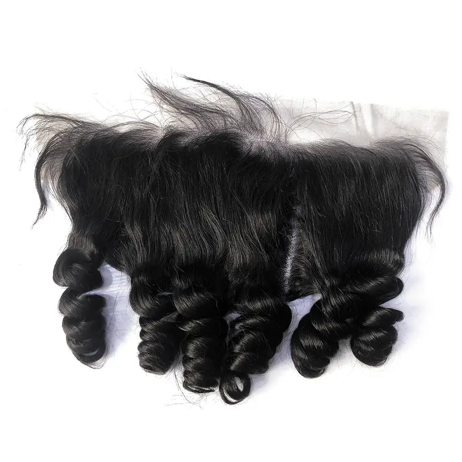 12A Loose Wave Virgin Human Hair Bundles With HD Transparent Lace Closure
