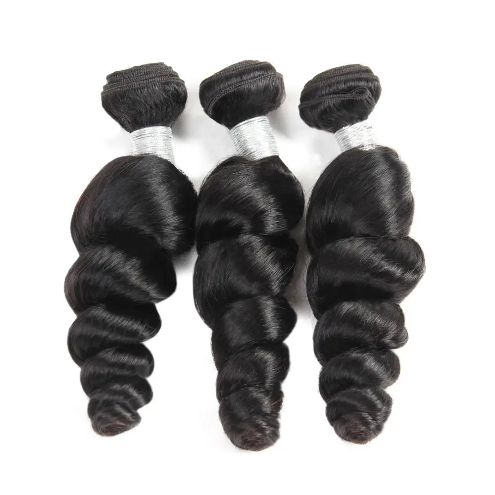 Brazilian Loose Wave Natural Human Hair Bundles 1/3 Pcs