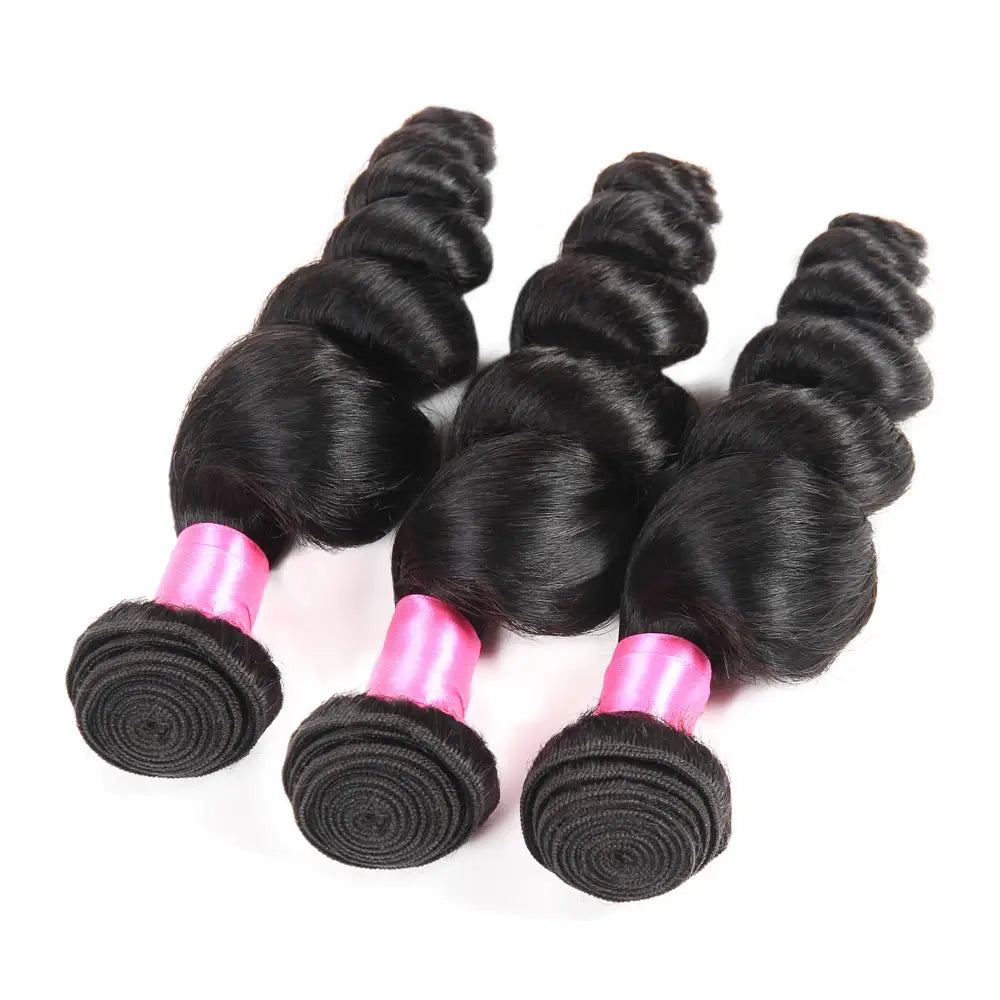 Brazilian Loose Wave Natural Human Hair Bundles 1/3 Pcs
