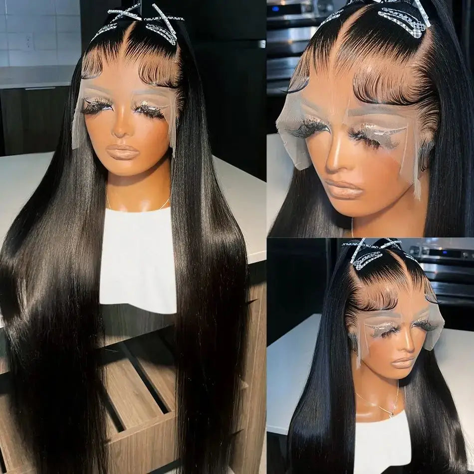 220 Density 13x6 Pre Plucked Straight Brazilian Hair Wig