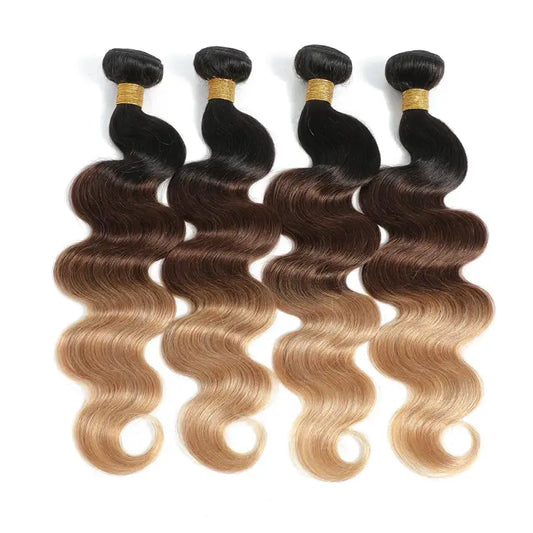 Brazilian Body Wave 13x4 Hair Extension Bundles With 4x4 Lace Closure